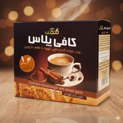 پودر قهوه فوری کافی پلاس گنوم طعم دارچین – جعبه ۱۲ عددی (۲۰ گرمی)